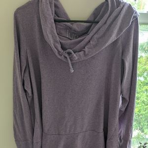 Cowl neck hoodie
